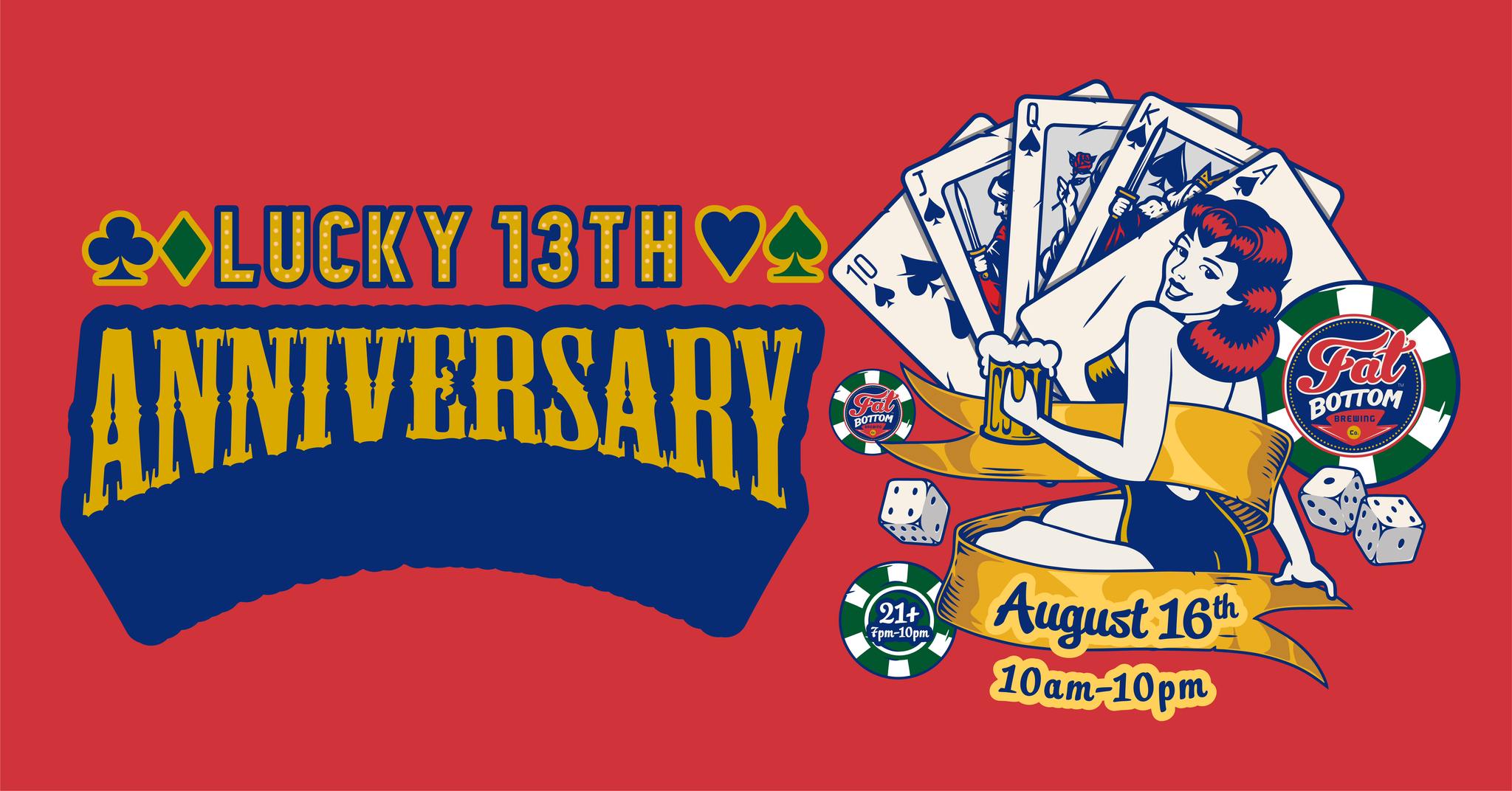 Aug 16 Fat Bottom Brewing Hosts Lucky 13th Anniversary Party in Nashville