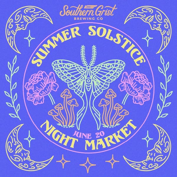 Southern Grist’s Summer Solstice Night Market June 20th: A Twilight Bazaar with Beer & Magic
