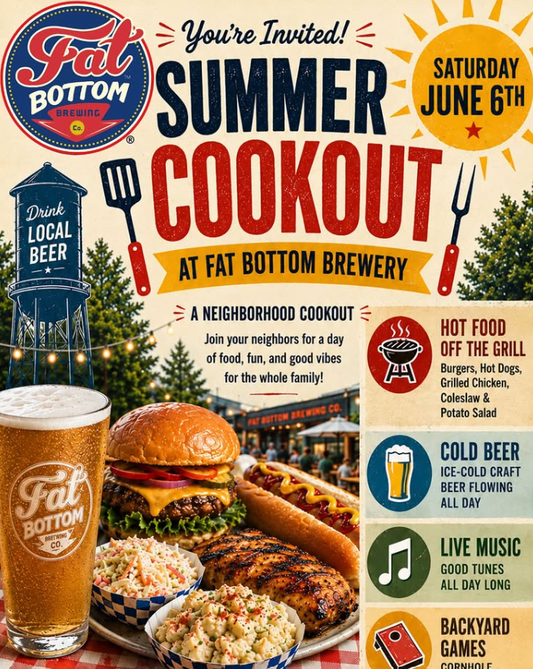 6/6 SUMMER COOKOUT at Fat Bottom Brewery 🍺🌭