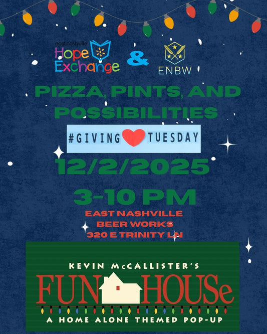 Dec 2nd - Giving Tuesday Hangout at East Nashville Beer Works Hosted by Marie Cecile Anderson