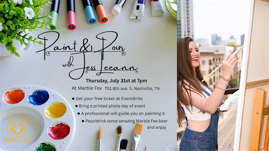 July 31 - Paint & Pour with Jess Leeann at Marble Fox