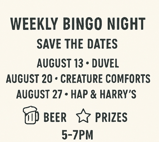 Wed. August 27 - Bingo Night at The Picnic Tap