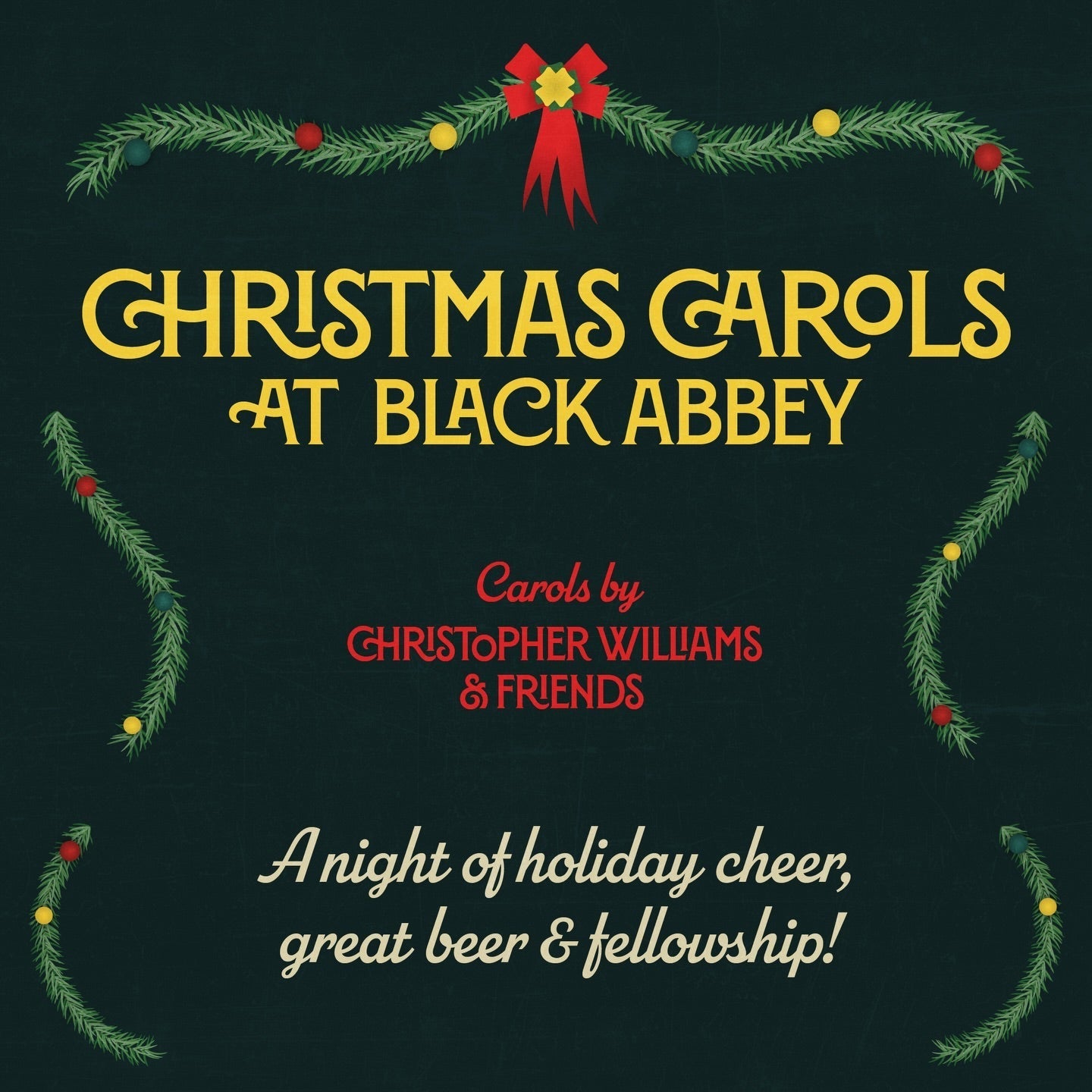 Christmas Carols at Black Abbey Brewing: A Festive Night of Cheer
